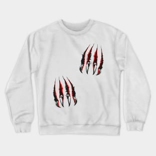 Werewolf Attack Claws Ripping Through! Crewneck Sweatshirt